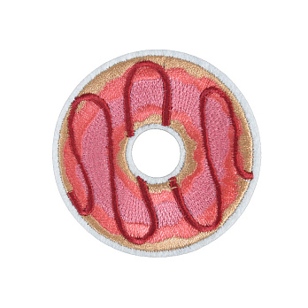 Термоаппликация, Пончик, 6,5 см, Розовая (APL-060112)
