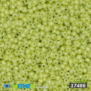 Бісер чеський №789/17486, Салатовий АВ, 10/0 (BIS-043898)