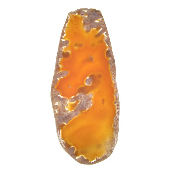 Срез Агата, Красно-коричневый, 93х40 мм (POD-012003)