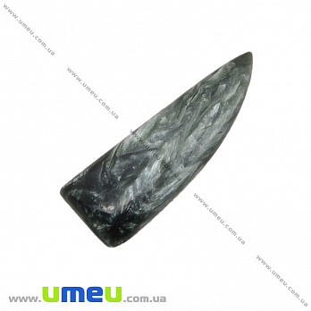 Кабошон нат. камінь Серафін, Трикутний, 37,1х12,7 мм (KAB-036144)