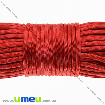 Шнур паракорд семижильный 4 мм, Красный, 1 м (LEN-011120)