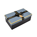 Подарочная коробка Прямоугольная, 26х15х9,5 см, Сине-черная (UPK-060612)
