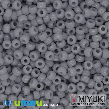 Бисер японский Miyuki круглый RR 11/0 №498, Серый (BIS-045626)