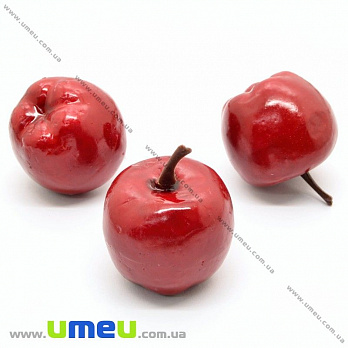 Яблуко велике, 32х35 мм, Червоне темне (DIF-029735)