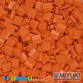 Бісер японський Miyuki TILA №406, 5х5 мм, Помаранчевий (BIS-046044)