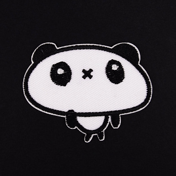 Аплікація на клейовій основі Панда, 6,5х5 см, Біла (APL-055056)