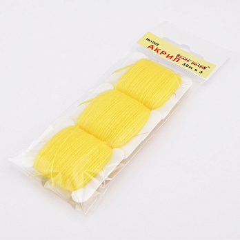 Акрилові нитки, №1203, Жовті (MUL-058765)