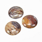 Кабошон нат. камінь Агат мереживний Crazy Agate, Круглий, 25 мм (KAB-059238)