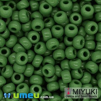 Бисер японский Miyuki круглый RR 6/0 №411, Зеленый, 5 г (BIS-046021)