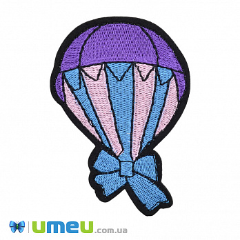 Термоаппликация Воздушный шар, 9х6 см, Фиолетовая, 1 шт (APL-039883)