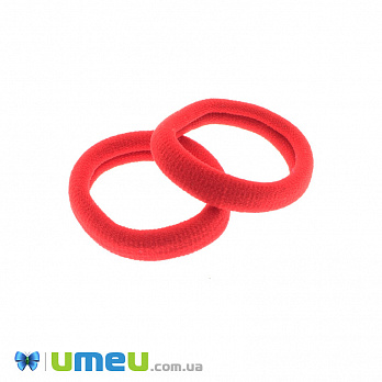 Гумка для волосся мікрофібра, 32 мм, Червона (OSN-049548)