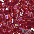 Бисер японский Miyuki TILA №254, 5х5 мм, Красный АВ (BIS-053199)