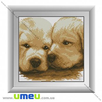 [Архів] Набір алмазного живопису Dream Art Собачки 30154, 27x27 см (SXM-035399)