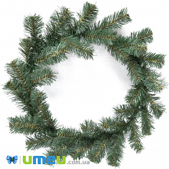 Різдвяний вінок, Зелений, 30 см (DEC-042869)