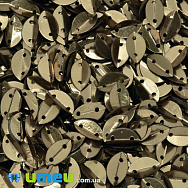 Пайетки Индия лодочка, 9х6 мм, Бронзовые (PAI-037987)