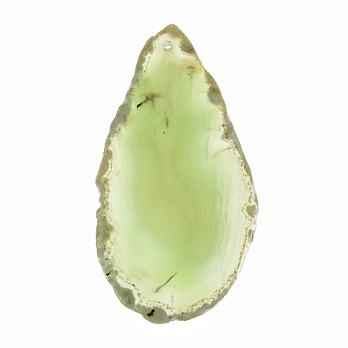 Срез Агата, Зеленый, 80х42 мм (POD-011981)