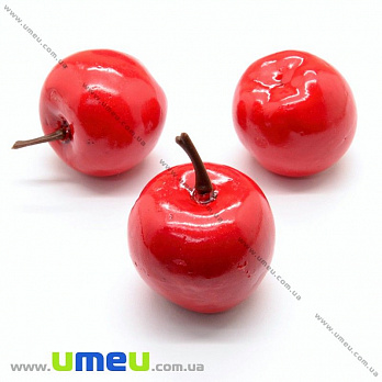 Яблоко большое, 32х35 мм, Красное (DIF-019871)