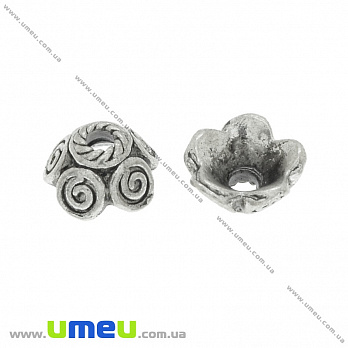 Обниматель, Античное серебро, 11х5 мм, 1 шт (OBN-035997)