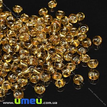 Намистини чеське скло Preciosa Drops 5/0, №17050, Золотистий (BUS-036360)