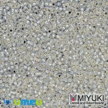 Бісер японський Miyuki круглий RR 15/0 №551, Сріблястий (BIS-045867)