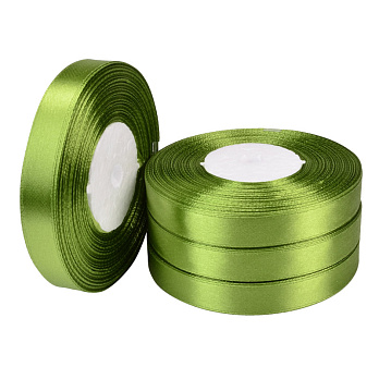 Атласна стрічка, 12 мм, Оливкова (LEN-052739)
