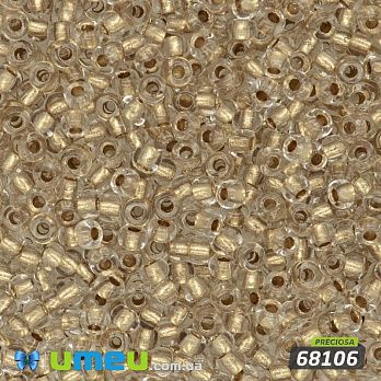 Бісер чеський №470/68106, Бежевий, Блискучий, 10/0 (BIS-047736)