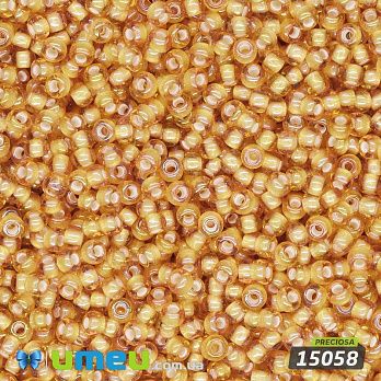 Бісер чеський №940/15058, Бежевий АВ, Крейдовий, 10/0 (BIS-043984)