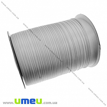 Атласна коса бейка, 15 мм, Сіра (LEN-028757)