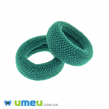 Резинка для волосся мікрофібра фактурна, 50 мм, Бірюзова (OSN-041725)