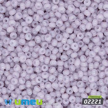 Бісер чеський №453/02221, Аметистовий світлий, Алебастровий, 10/0 (BIS-043808)