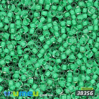 Бісер чеський №655/38356, Салатовий, Пофарбований, 10/0 (BIS-047839)