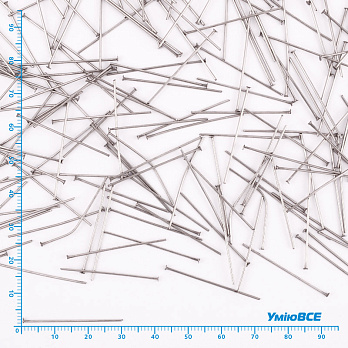 Гвоздики из нерж. стали, 30 мм, Темное серебро, 1 уп (20 шт) (STL-056245)
