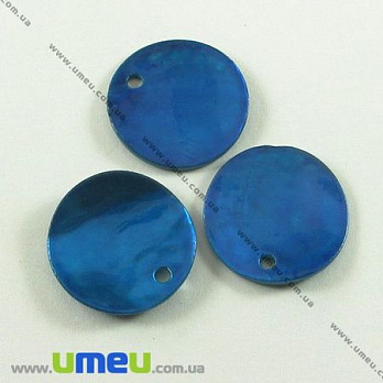 [Архів] Підвіска перламутрова, Синя, 15 мм (POD-001426)