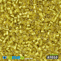 Бисер чешский Рубка 10/0, №87010, Желтый блестящий (BIS-022174)