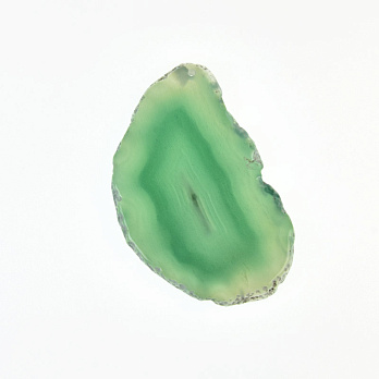 Зріз Агату, Зелений, 67х41 мм (POD-009301)