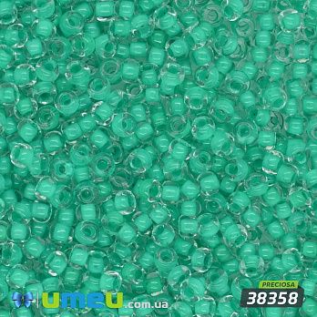 Бісер чеський №658/38358, Бірюзовий, Пофарбований, 10/0 (BIS-047840)