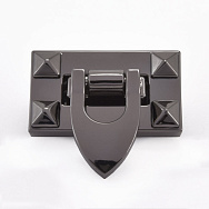Замок для сумки поворотный, 40х39 мм, Черный (BAG-062355)