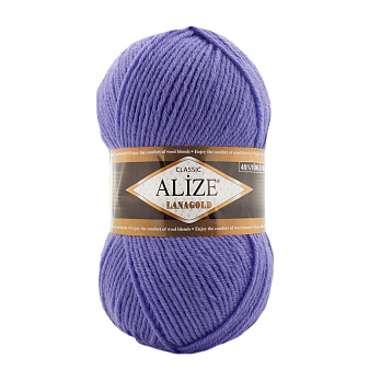 Пряжа Alize Lanagold 100 г, 240 м, Фіолетова 851 (YAR-060778) Пряжа Alize Lanagold 100 г, 240 м, Фіолетова 851 (YAR-060778)