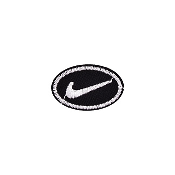 Термоаппликация Nike, 3х2 см, Черно-белая (APL-053389)