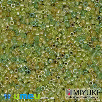 Бісер японський Miyuki Delica 11/0 DB983, Салатовий (BIS-039791)