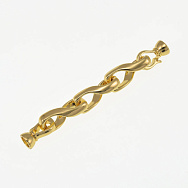 Застёжка, 62х8 мм, Латунь с покрытием 18 kt (ZAM-060880)