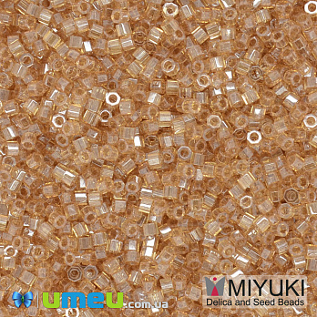 Бисер японский Miyuki Delica Cut 11/0 DBC0101, Янтарный, 3 г (BIS-040084)