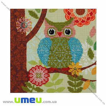 Схема для виш. бісером VDV, Сова Т-478, 17х17 см (SXM-029273)