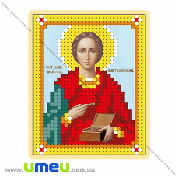Схема для виш. бісером VDV, Ікона Пантелеймон Т-963, 8х6,5 см (SXM-029426)