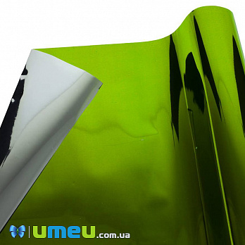 Упаковочная пленка Металлизированная, Зеленая, 60х100 см, 1 лист (UPK-039848)