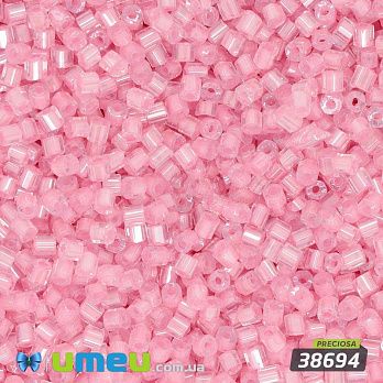 Бісер чеський Рубка 11/0, №38694, Рожевий перламутровий (BIS-044049)