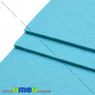 Фетр 2 мм, 10х15 см, 228 Блакитний, 1 шт (FLT-027378)