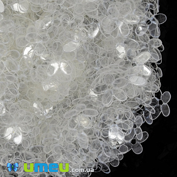 Паєтки Індія квіти, 10 мм, Прозорі (PAI-041458)