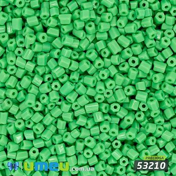 Бісер чеський Рубка 10/0, №53210, Зелений натуральний (BIS-044023)