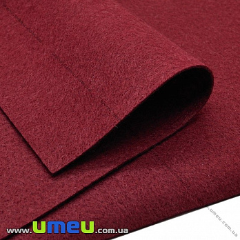 [Архів] Фетр м'який 1,3 мм, 20х30 см, 501 Бордовий (FLT-019398)